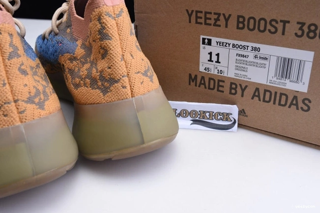 BLUE REFLECTIVE 380 BOOST OAT YEEZY ADIDAS FX9847 0813